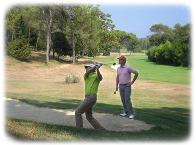 cours de bunker sur le parcours