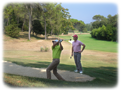 cours de bunker sur le parcours