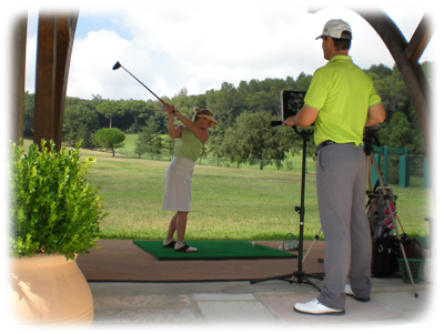 cours de golf avec vid�o
