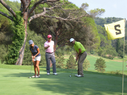initiation au golf sur le parcours