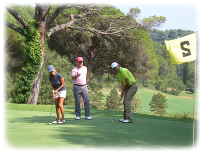 cours de golf sur le parcours