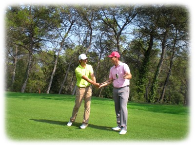 carte verte sur le parcours de golf