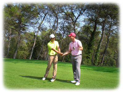 stage de golf sur le parcours