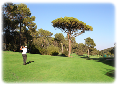 stage sur le parcours de golf
