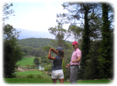 stage de golf sur le parcours