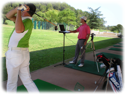 stage de golf avec vid�o num�rique HD