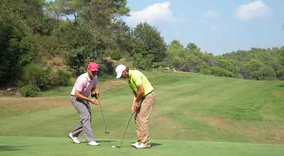 Fairways et rough sur le parcours