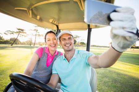 Initiation and discovery of the course in a golf buggy