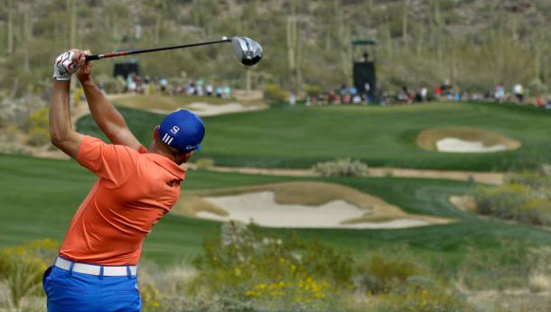 Jason Day sur le 15 de Dove Mountain, le trou de sa victoire au 5me trou de play-off