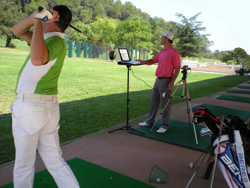 analyse de swing sur le practice