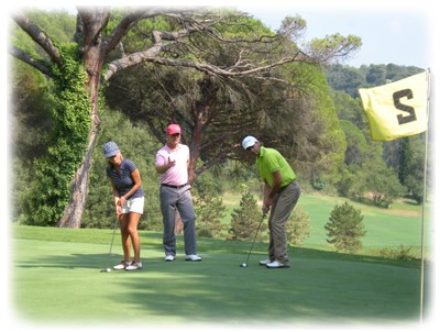 cours de golf sur le parcours