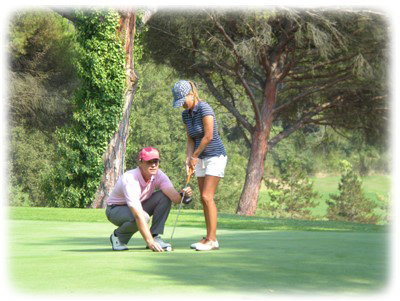 stage de golf sur le parcours