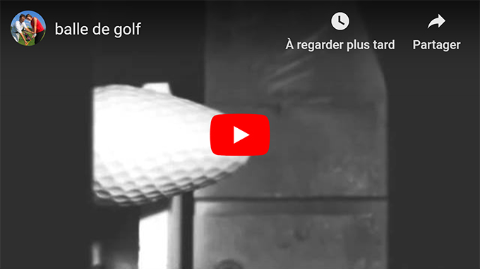 youtube : balle de golf